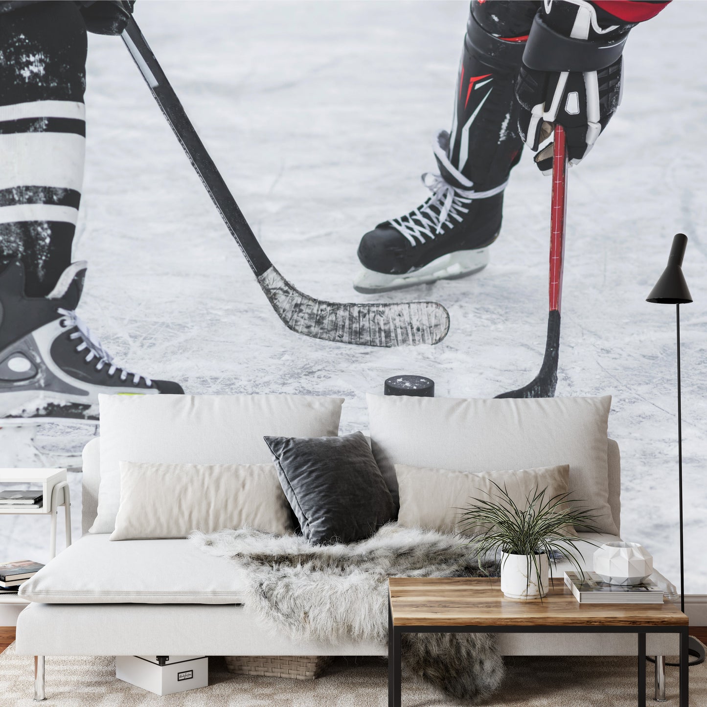 Photomural Hockey Match