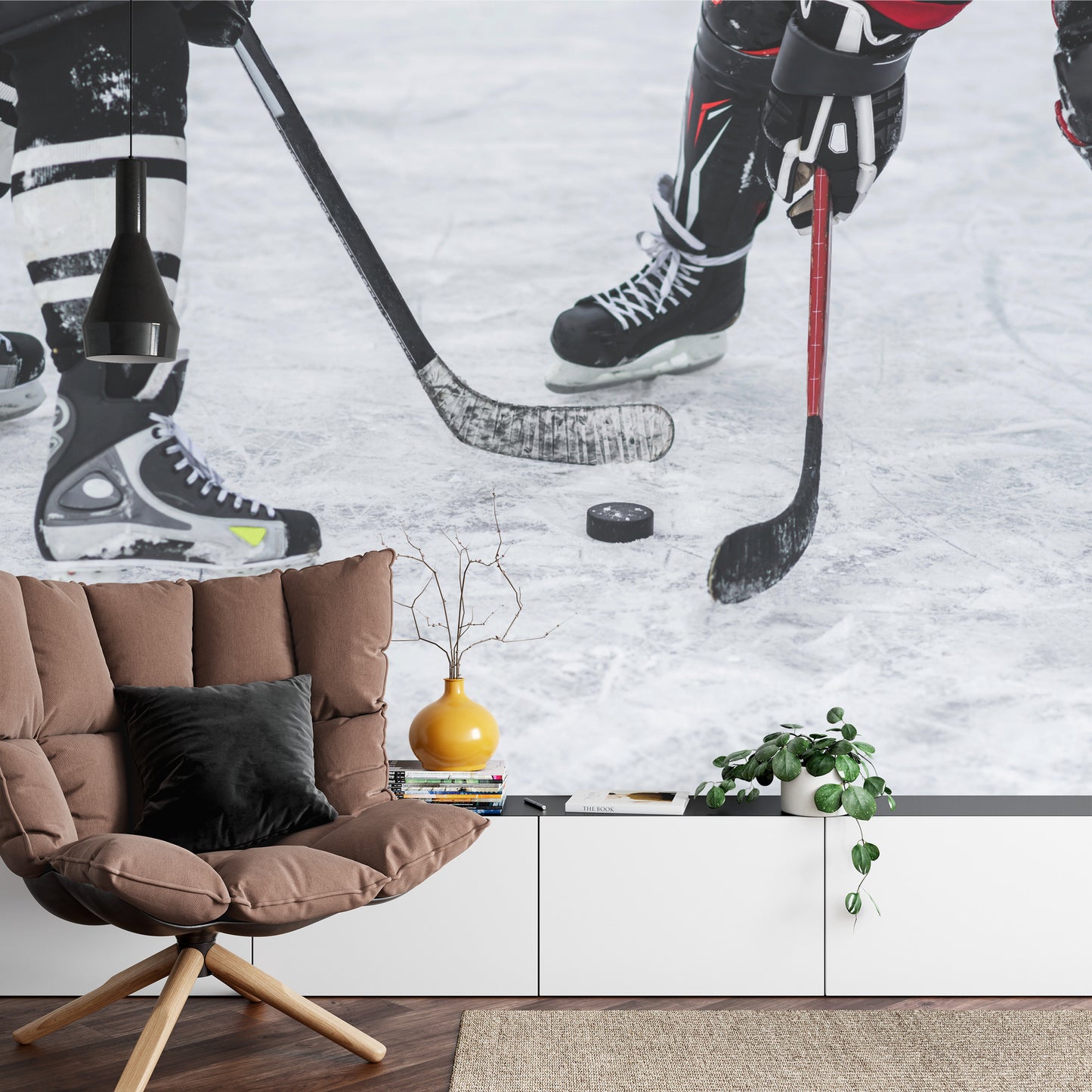 Photomural Hockey Match
