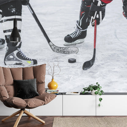 Photomural Hockey Match