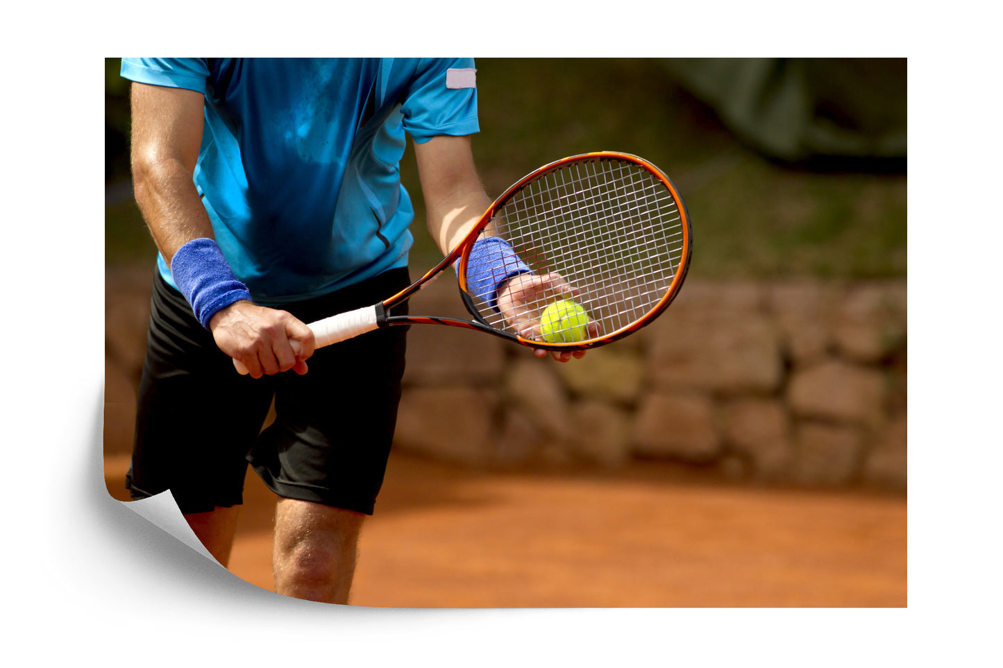 Photomural A Serving Tennis Player