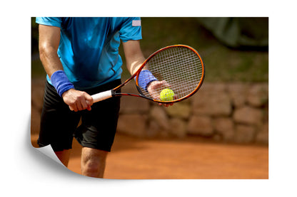 Photomural A Serving Tennis Player