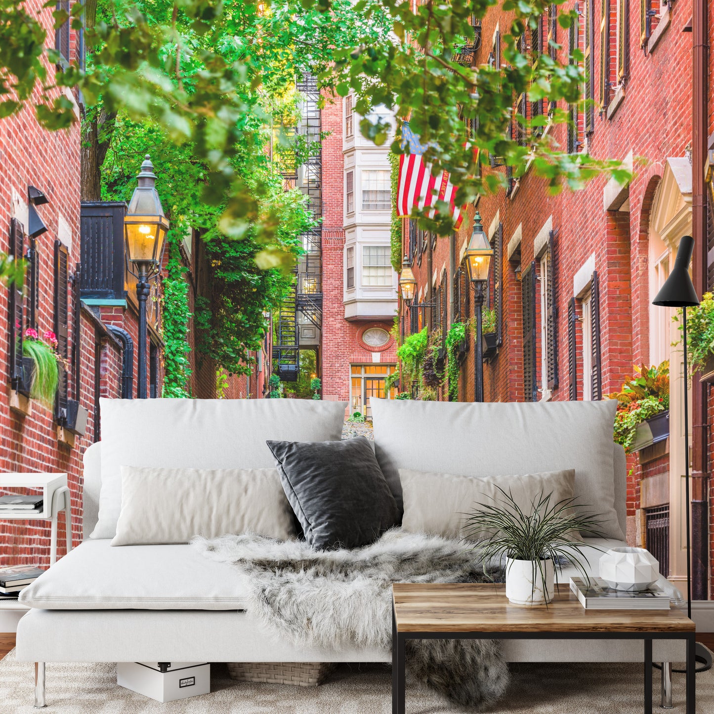 Photomural Alley Town