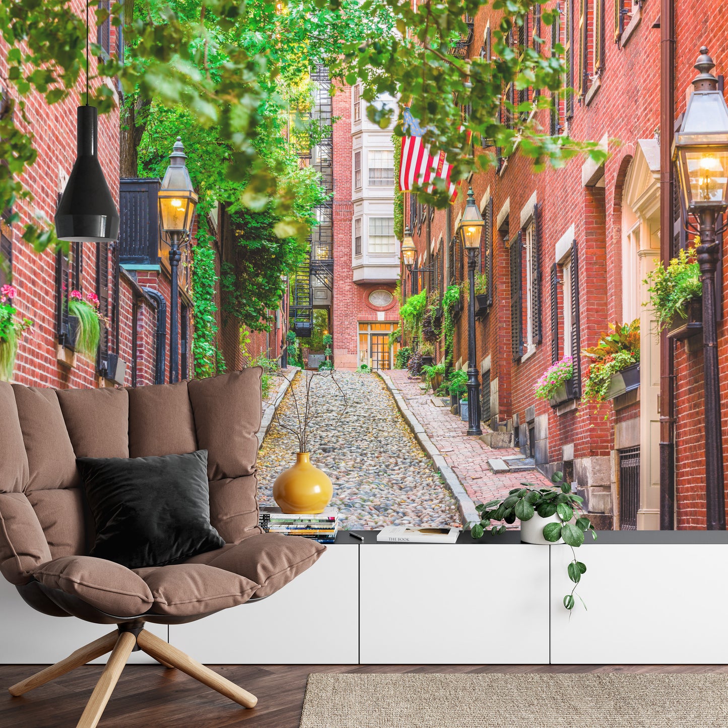 Photomural Alley Town