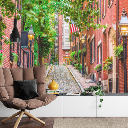 Photomural Alley Town