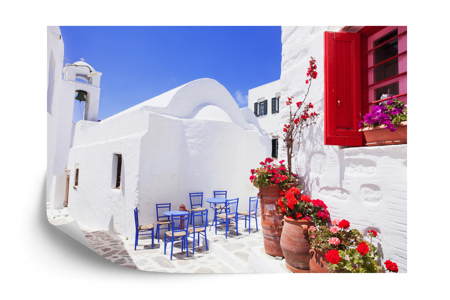 Photomural Greek Street