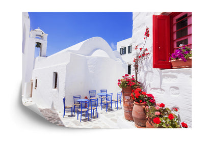 Photomural Greek Street
