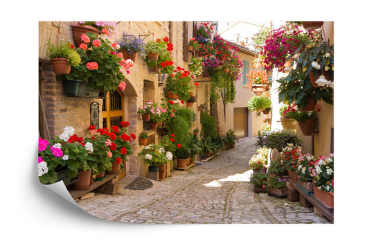 Photomural Alley Flowers