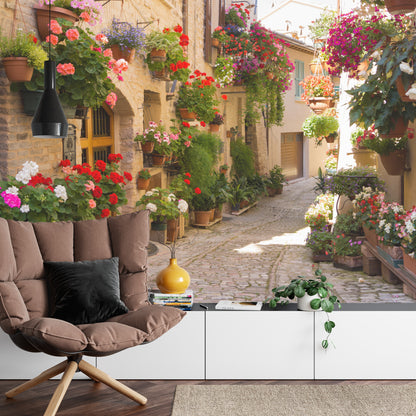 Photomural Alley Flowers