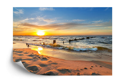 Photomural Beach Sunset
