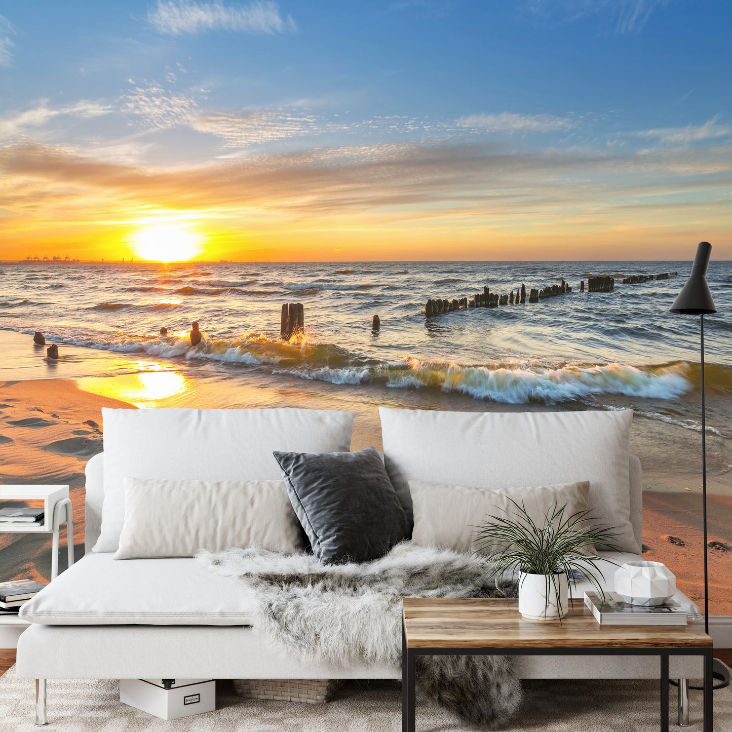 Photomural Beach Sunset