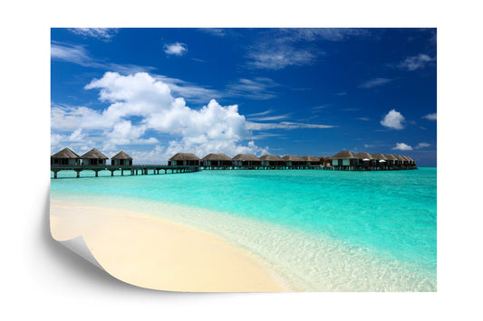 Photomural Beach Sun Bridge