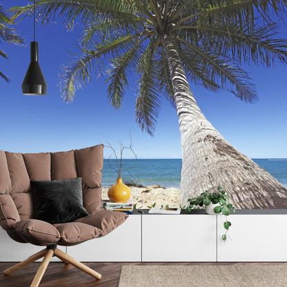 Photomural Beach Ocean Palm Trees