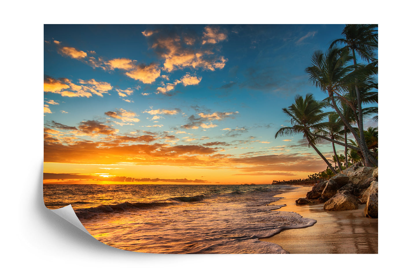 Photomural Beach Sunset
