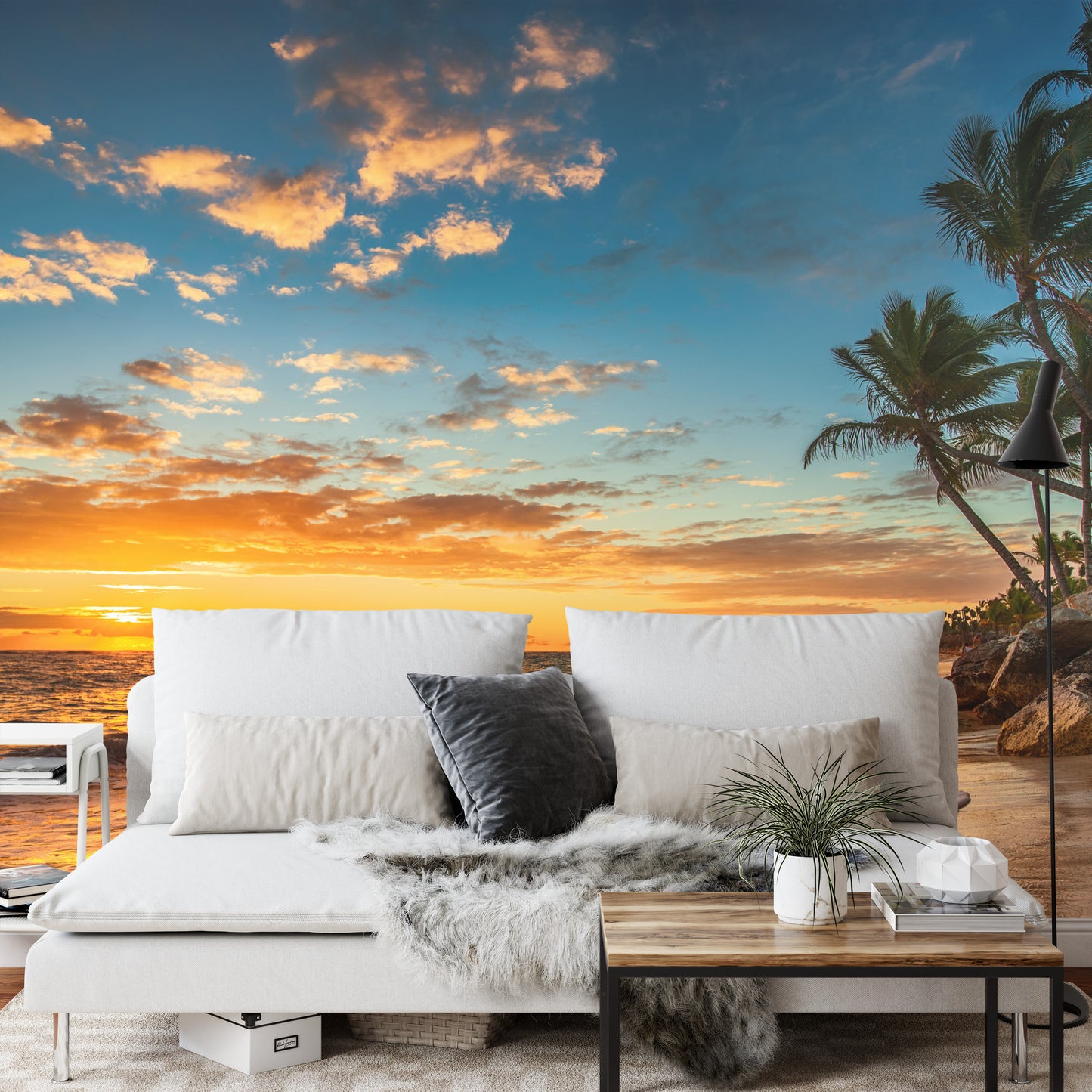 Photomural Beach Sunset