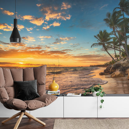Photomural Beach Sunset