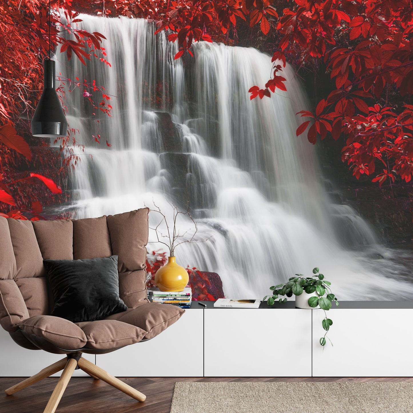 Photomural Autumn Waterfall