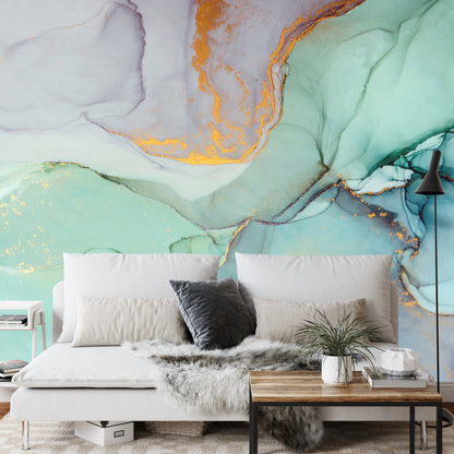 Photomural Coloured Ornamental Marble