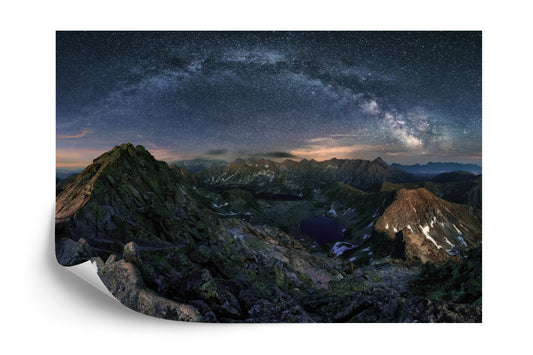Photomural Milky Way Over The Tatra Mountains
