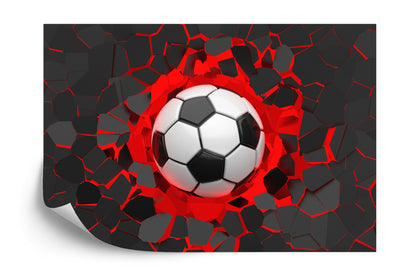 Photomural Soccer 3D