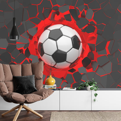 Photomural Soccer 3D