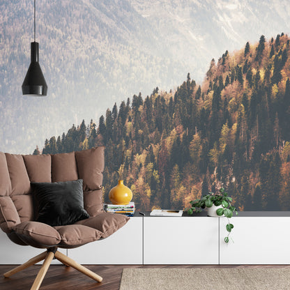 Photomural Forest Mountains
