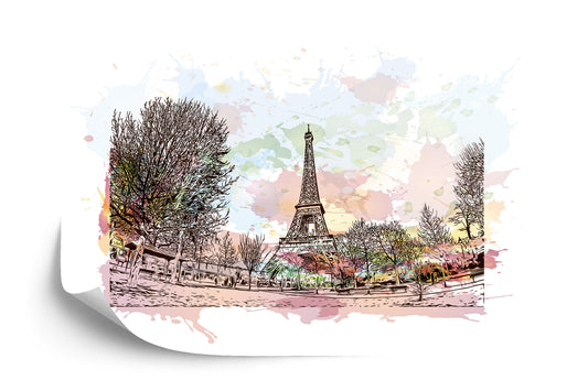 Photomural Paris Eiffel Tower