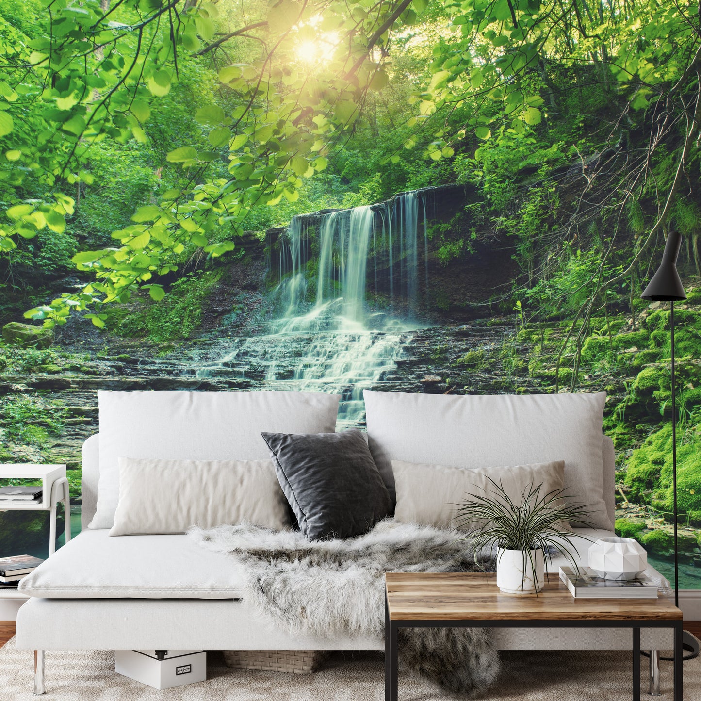 Photomural Cascade Waterfall