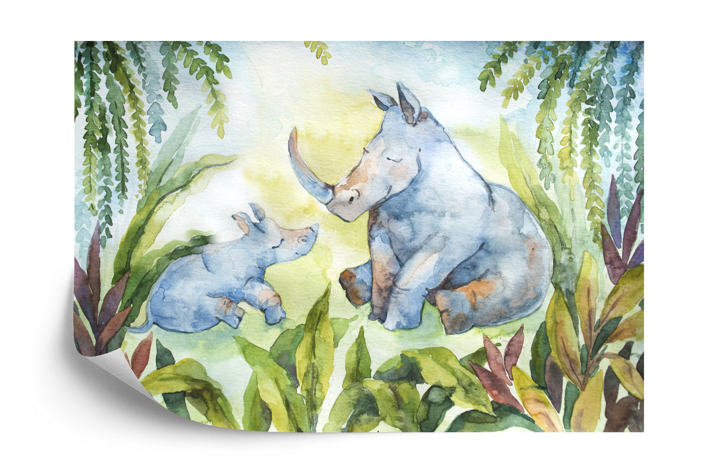 Photomural Rhinoceros