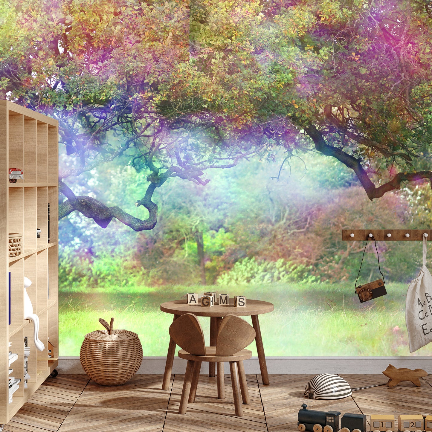 Photomural Magic Colorful Forest