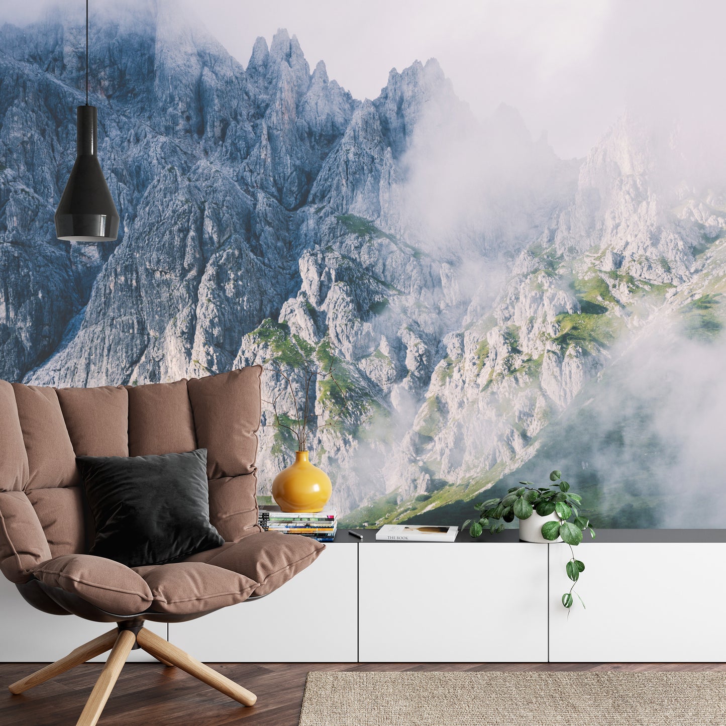 Photomural Mountain Peaks