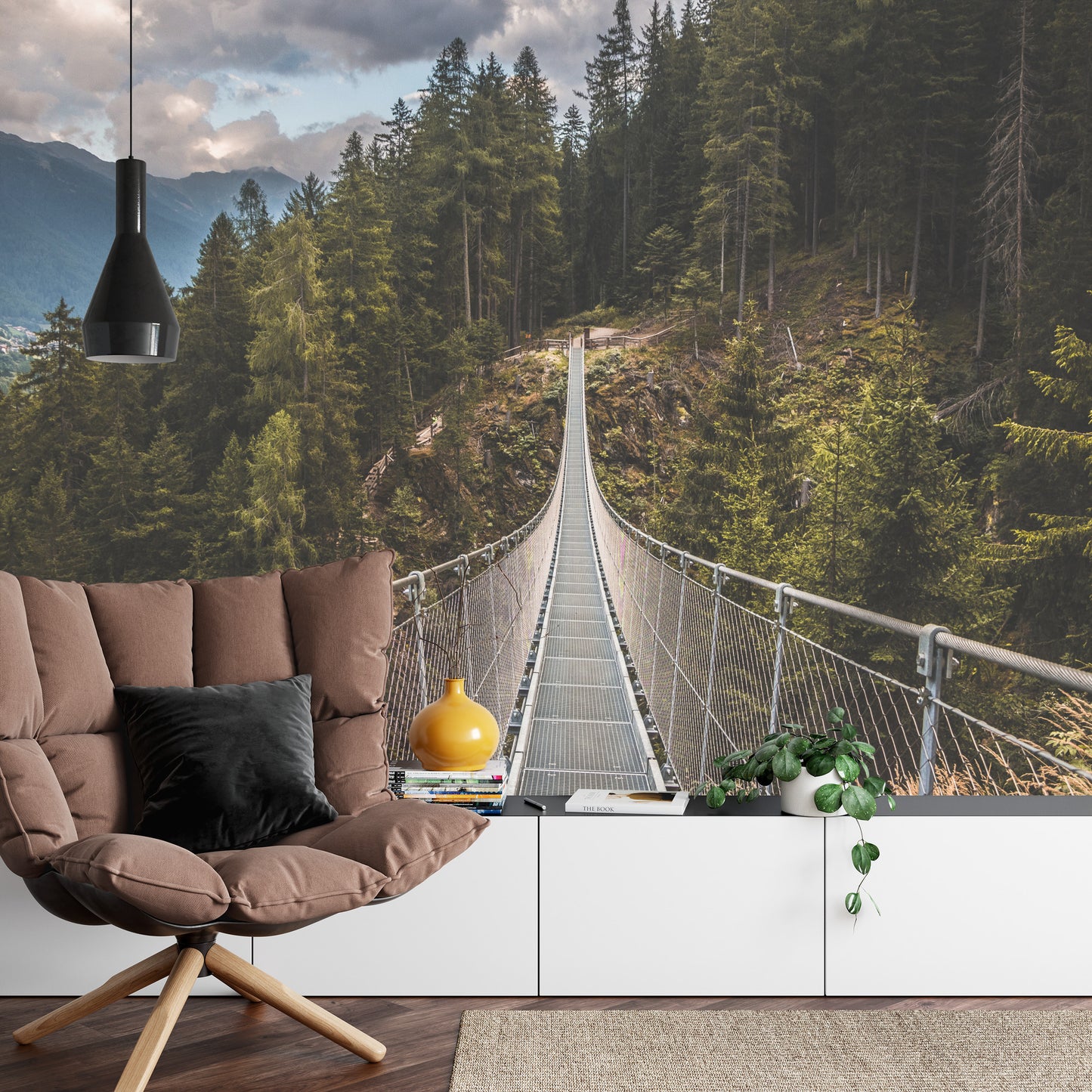 Photomural Suspension Bridge