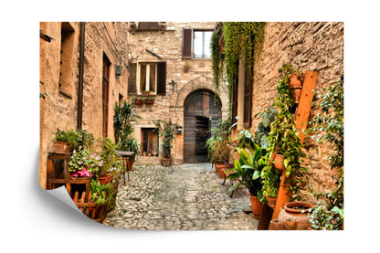 Photomural Alley Flowers