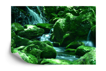 Photomural Waterfall Rocks