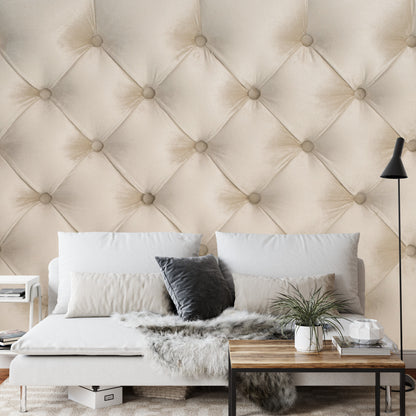 Photomural Quilted Beige