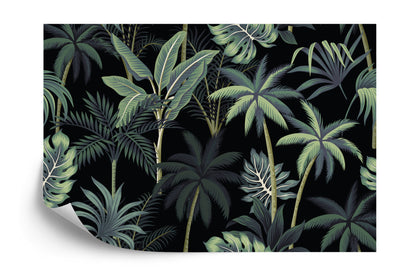 Photomural Trees And Palm Leaves