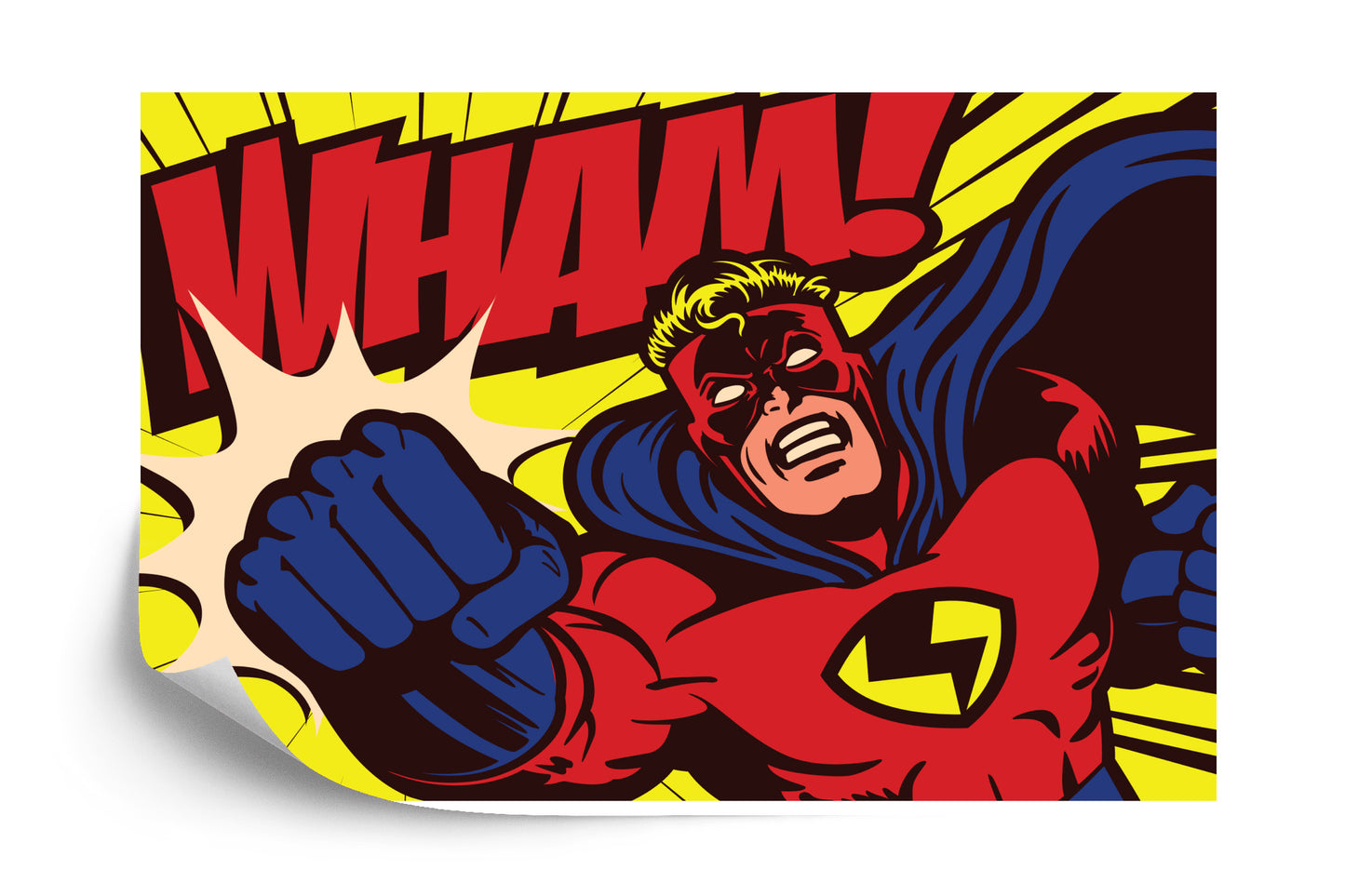 Photomural Comic Superhero