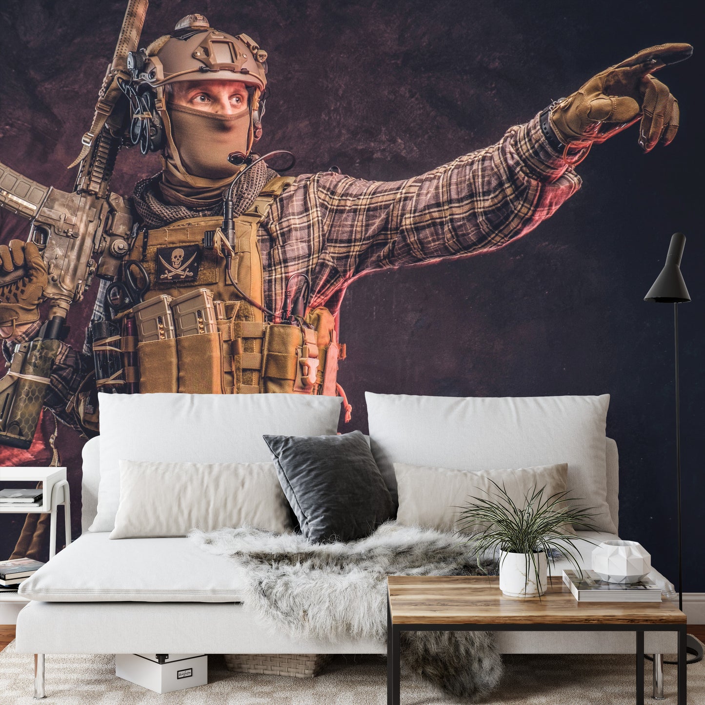 Photomural Soldier In Camouflage