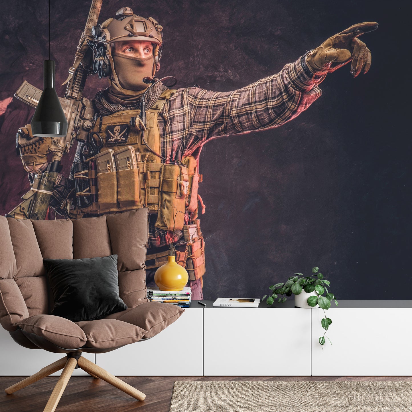 Photomural Soldier In Camouflage