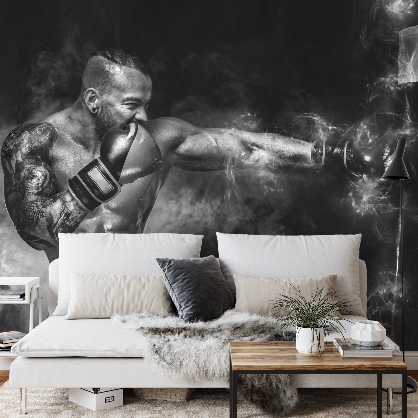 Photomural Training Boxer