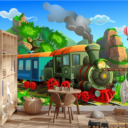 Photomural Train And Landscape