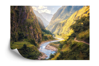 Photomural Forest Mountains