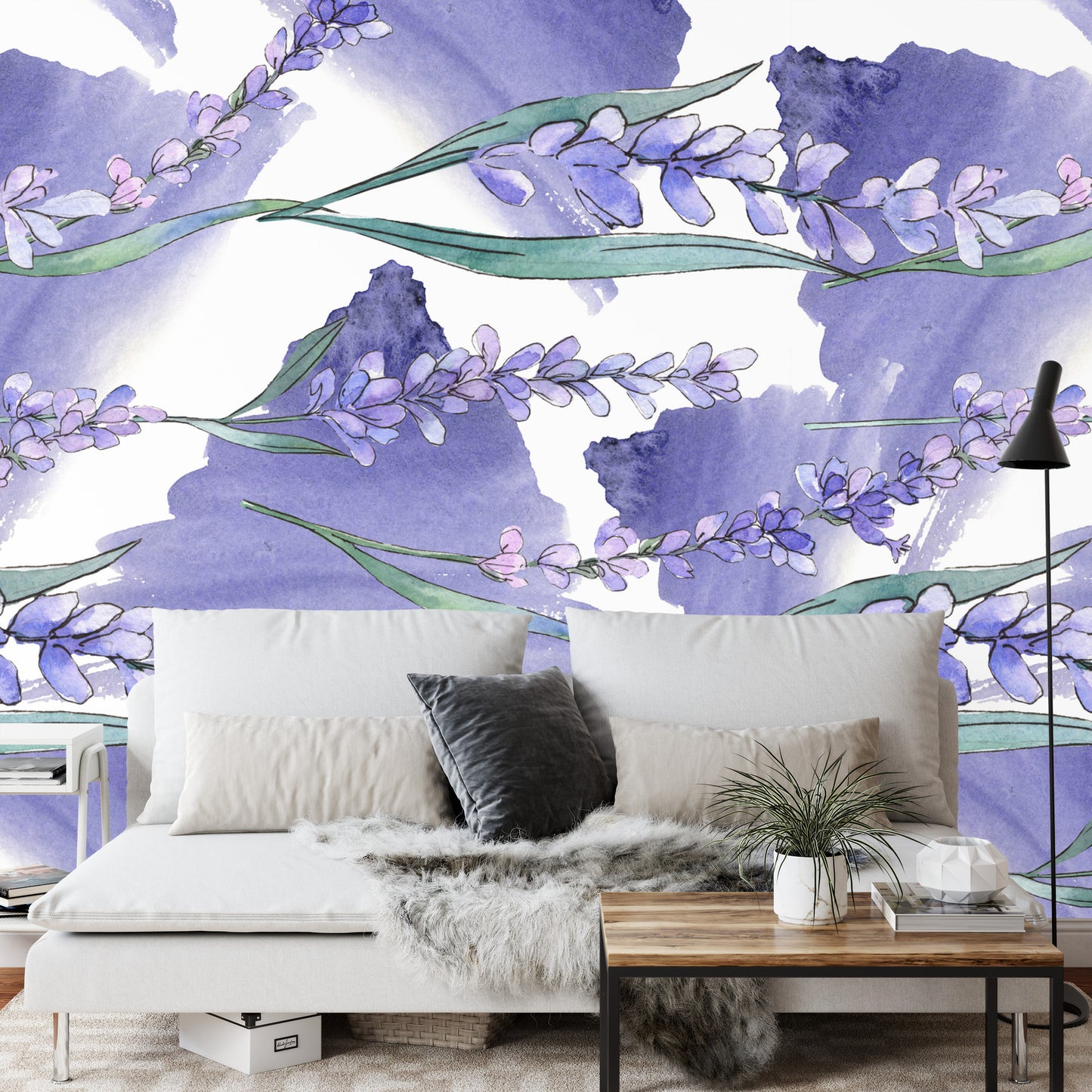 Photomural Landscape Field Lavender