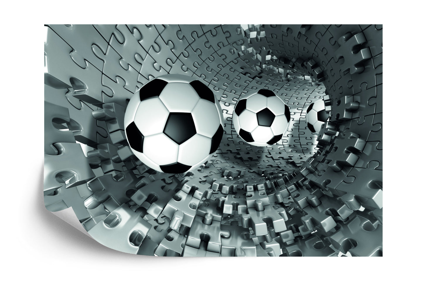 Photomural 3D Puzzle Soccer