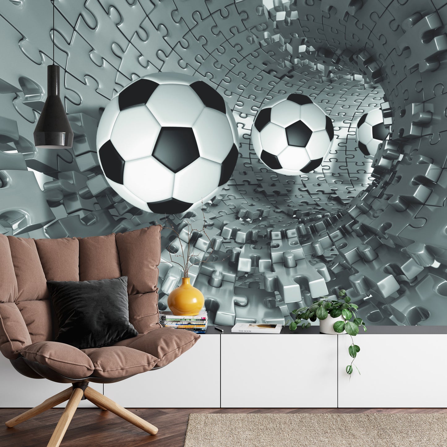 Photomural 3D Puzzle Soccer