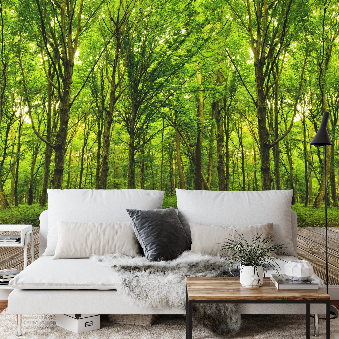 Photomural Step Into The Deep Green Wood Iq-1231
