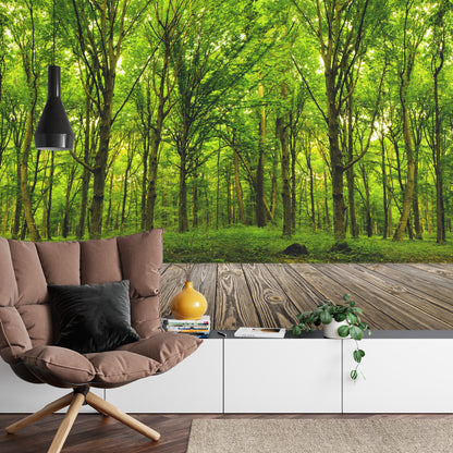 Photomural Step Into The Deep Green Wood Iq-1231