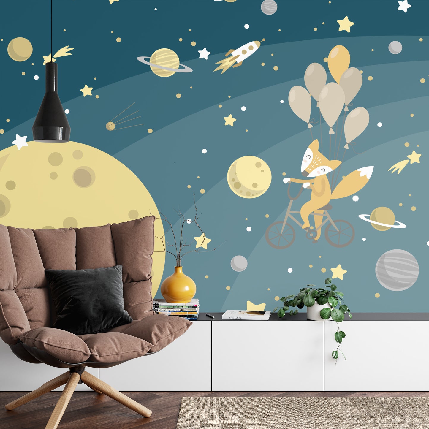 Photomural Mr Fox's Space Walk Iq-1286