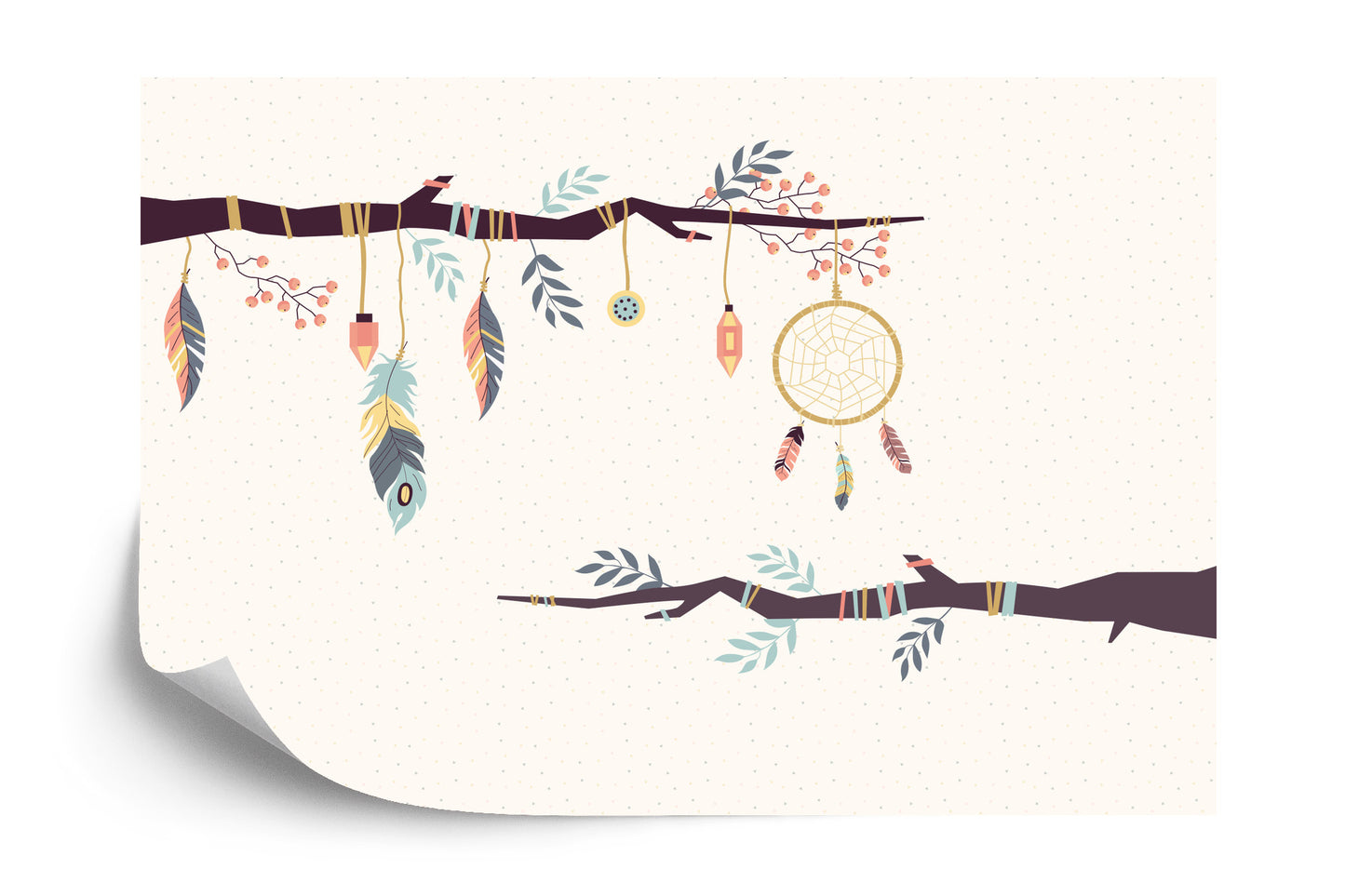 Photomural Boho Branches Iq-1295