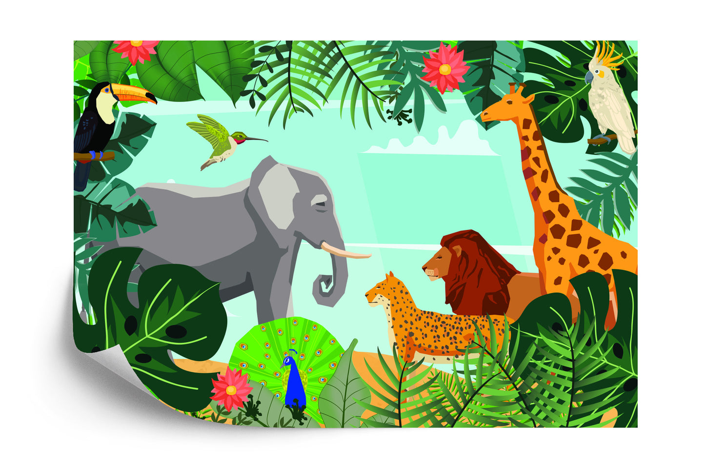 Photomural In The Jungle Iq-1313