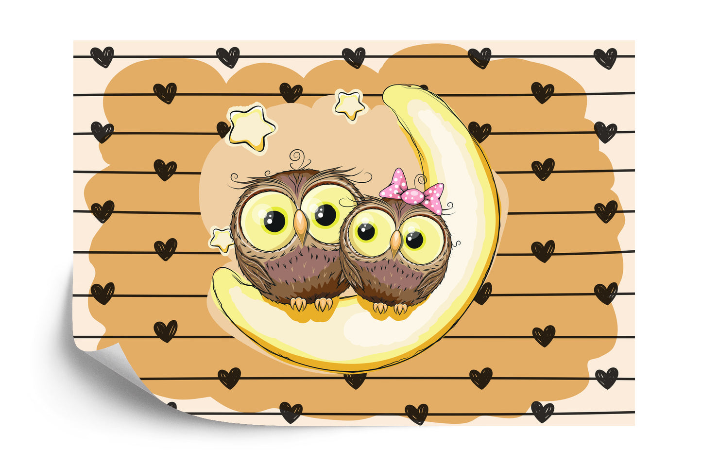Photomural The Cuddlies: Oliver &amp; Olivia Iq-1347